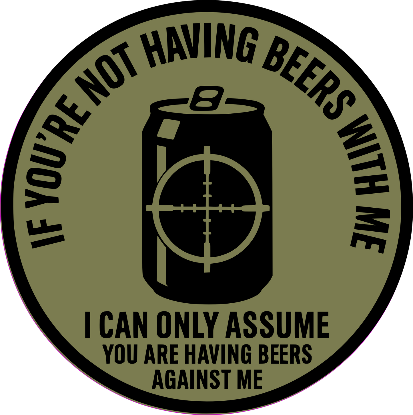 Beers Against Me Sticker